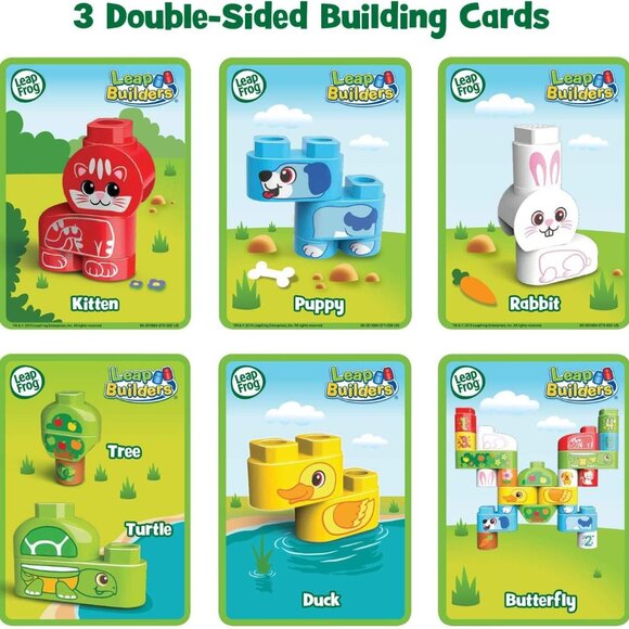 Leapfrog Leap Builders Blocks Pet Pals 27 Pieces For Age 2+ New in Box - Picture 8 of 16